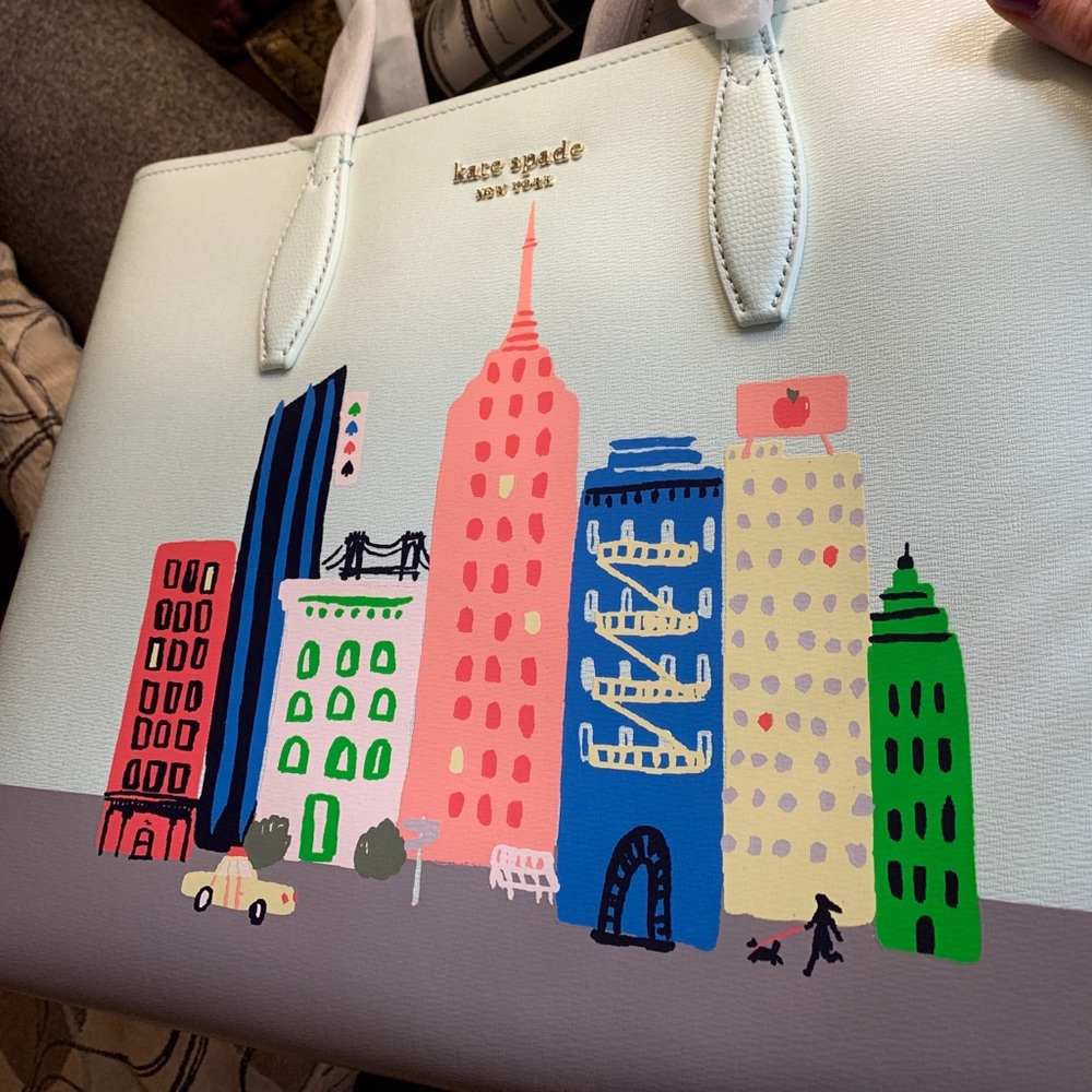 Authentic Kate Spade leather rock Center large tote/pouch - Picture 5 of 15